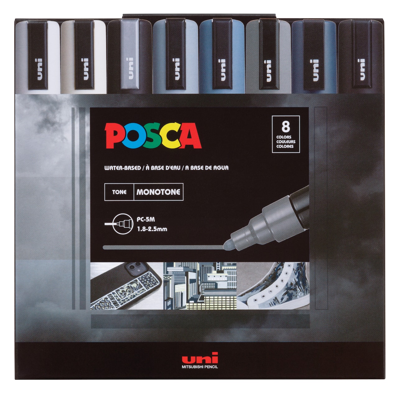 POSCA PC-5M Medium Tip Monotone Paint Marker Set